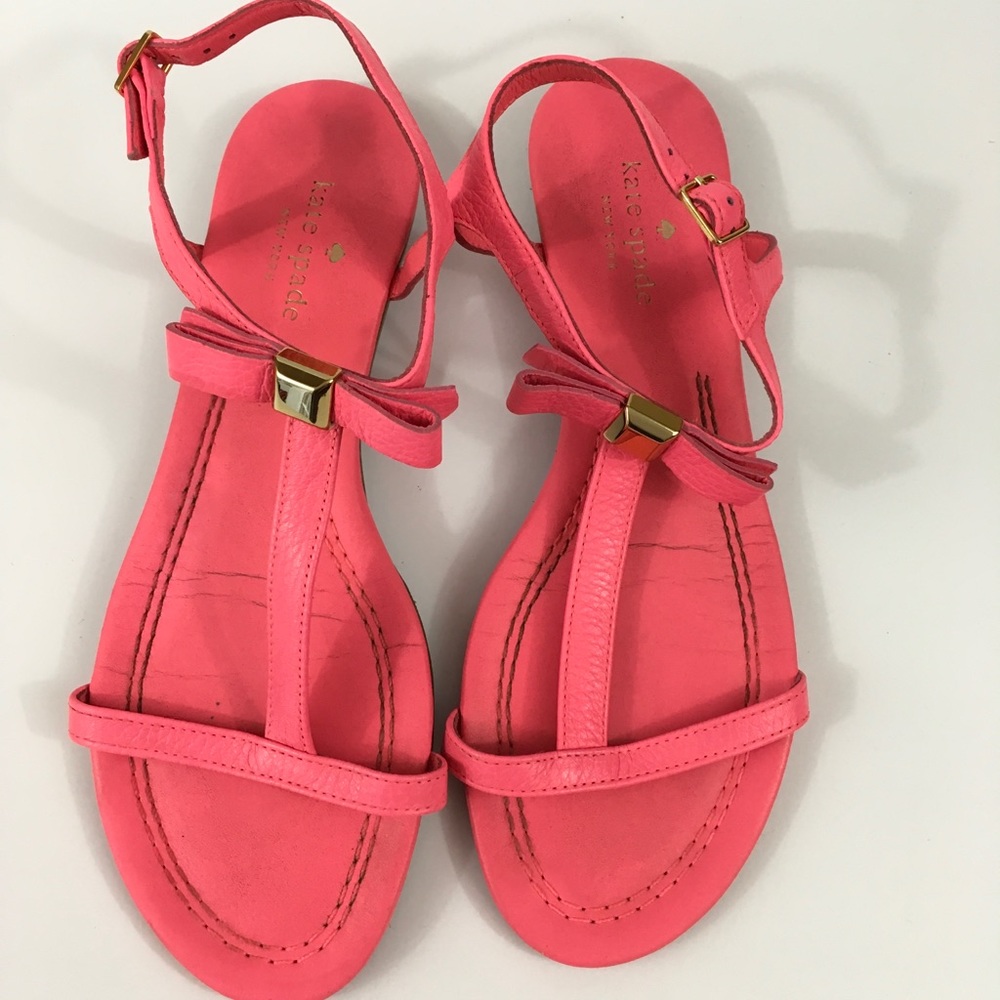 Kate Spade Hot Pink Sandels